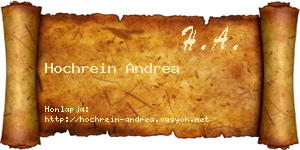 Hochrein Andrea névjegykártya