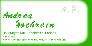 andrea hochrein business card